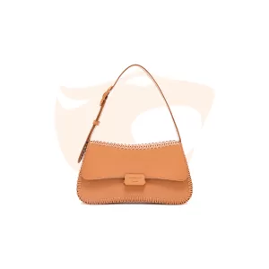 Bolsa Giorgio Armani Mini Couro Caramelo Trançado EW001013 AF12774 U6164