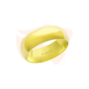 Aliança Ouro 18K Abaulada Tradicional - ATM06