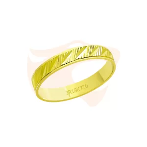 Aliança Trabalhada Ouro 18K - A74F