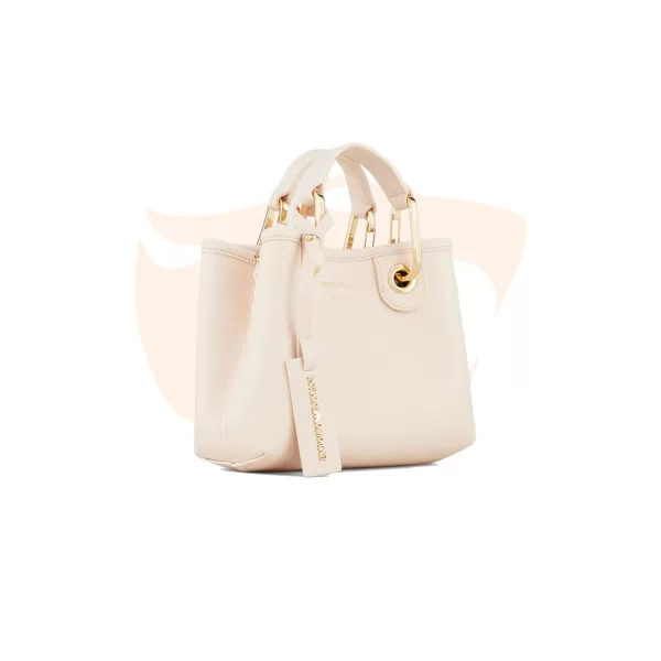 Bolsa Shopping Emporio Armani Nude com Alça Marrom Y3D176 YFO5B 88820