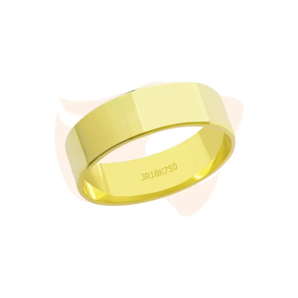 Aliança Clássica Lisa Ouro 18K - AL005