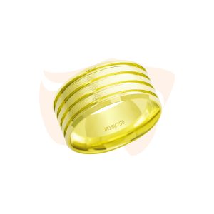 Aliança 18K Trabalhada - AT857