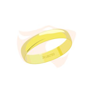 Aliança Clássica Ouro 18K - AM05