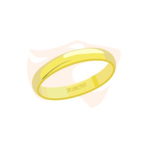 Aliança Clássica Ouro 18K - AO370