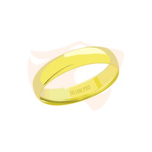 Aliança Clássica Ouro 18K - AM06