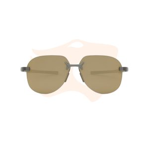 Óculos de Sol TAG Heuer Flex - Titânio prateado com lentes marrom claro espelhadas TH40006U‑46H