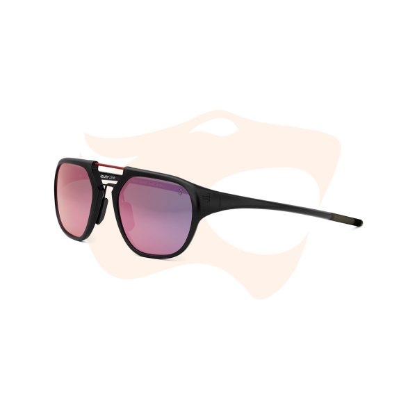 Óculos de Sol TAG Heuer Line - Preto com lentes lilás espelhadas TH40002U‑05D