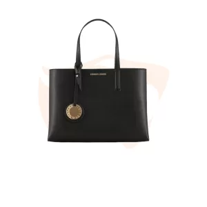 emporio armani, bolsa preta, bolsa estruturada, bolsa texturizada, ferrero joias, tote bag, bolsa executiva, acessórios femininos, bolsa clássica, armani Brasil Y3D245 YH15A 81386