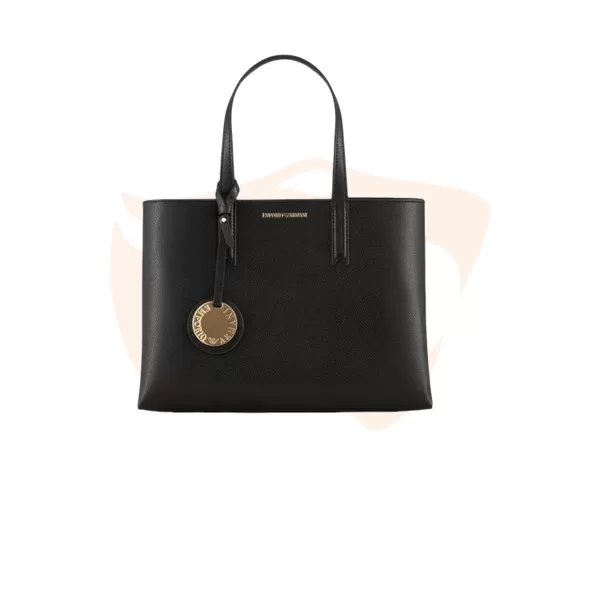 emporio armani, bolsa preta, bolsa estruturada, bolsa texturizada, ferrero joias, tote bag, bolsa executiva, acessórios femininos, bolsa clássica, armani Brasil Y3D245 YH15A 81386