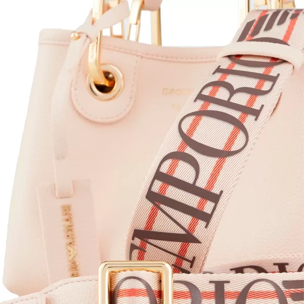 Bolsa Shopping Emporio Armani Nude com Alça Marrom Y3D176 YFO5B 88820
