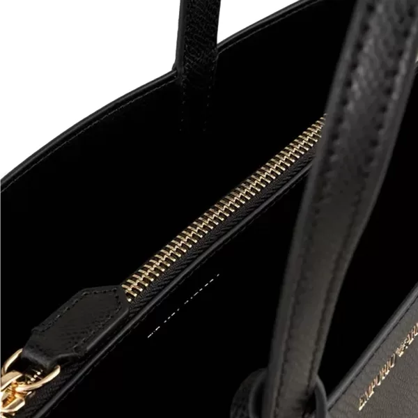 emporio armani, bolsa preta, bolsa estruturada, bolsa texturizada, ferrero joias, tote bag, bolsa executiva, acessórios femininos, bolsa clássica, armani Brasil Y3D245 YH15A 81386