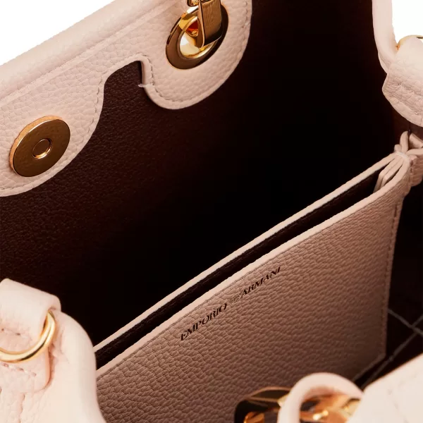 Bolsa Shopping Emporio Armani Nude com Alça Marrom Y3D176 YFO5B 88820
