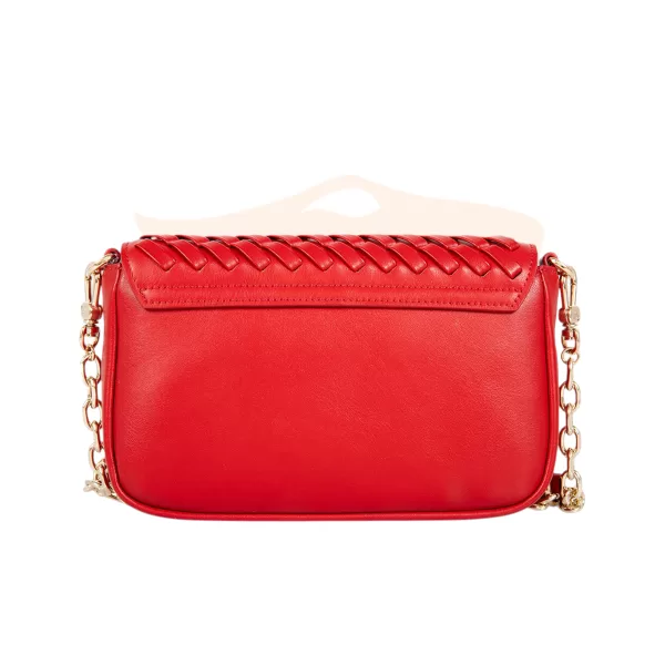 Bolsa Mini Giorgio Armani Chain Weave Vermelha EW001923 AF15874 U5062