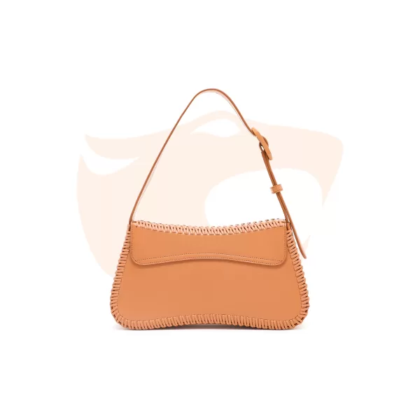 Bolsa Giorgio Armani Mini Couro Caramelo Trançado EW001013 AF12774 U6164