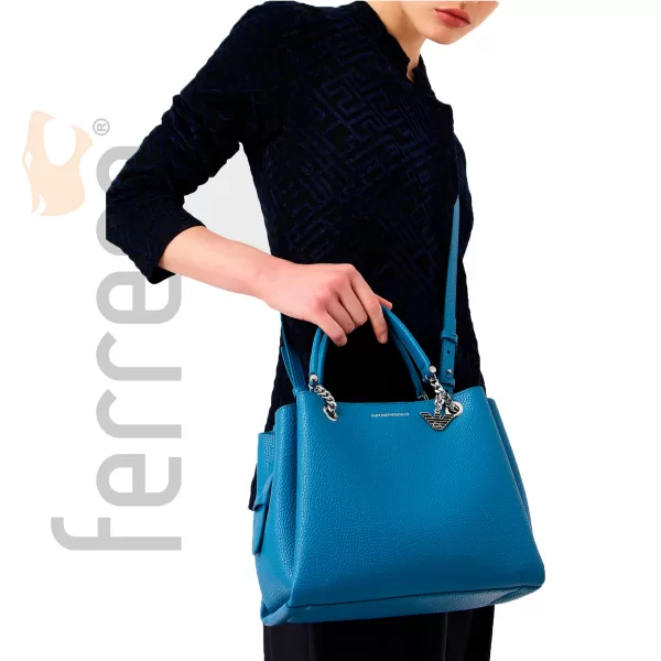 Bolsa Emporio Armani Azul Denim Crossbody Strap Y3D159 YFN6E 80623