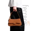 Bolsa Giorgio Armani Mini Couro Caramelo Trançado EW001013 AF12774 U6164