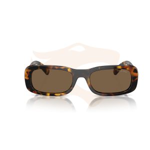 Óculos de Sol Miu Miu Retangular Vintage - Tartaruga SMU 08Z VAU‑065