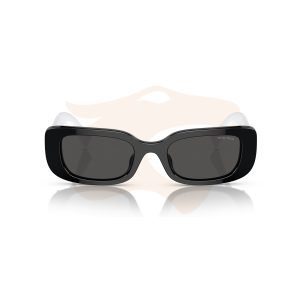 Óculos de Sol Miu Miu Retangular - Branco/Preto SMU 08Y 1AB‑5S0