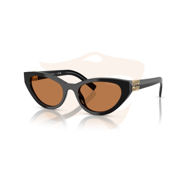 Óculos de Sol Miu Miu Butterfly - Preto/Marrom SMU A04 16K‑101