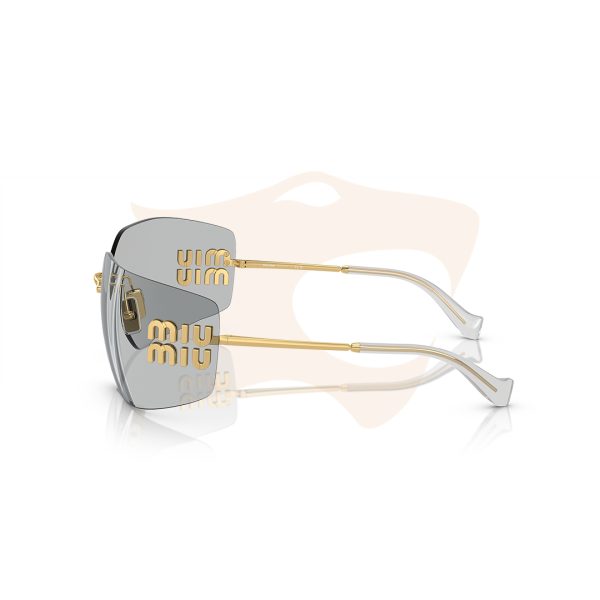 Óculos de Sol Miu Miu Runway - Dourado/Cinza SMU 54Y 5AK‑30B