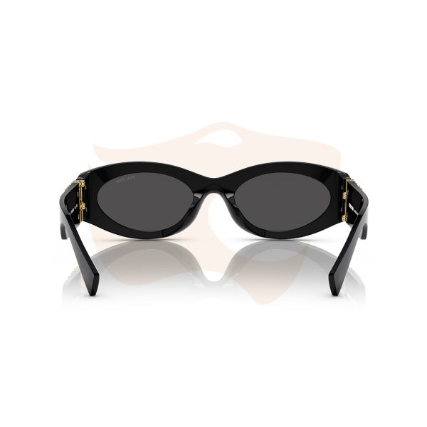 Óculos de Sol Miu Miu Oval Bold - Preto SMU 11W 1AB‑5S0