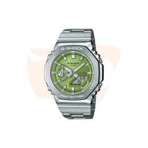Relógio Casio G-Shock - Prata com Mostrador Verde GM-2110D-3ADR
