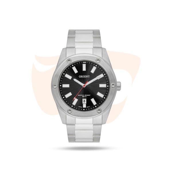 Relógio Orient Analógico - Prata com mostrador preto MBSS1464 P1SX